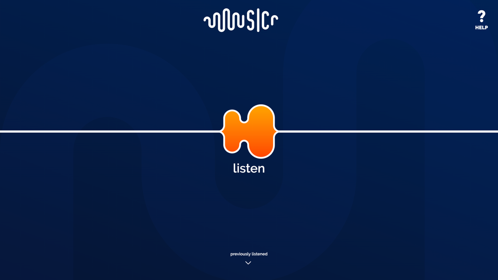 Screenshot of the app