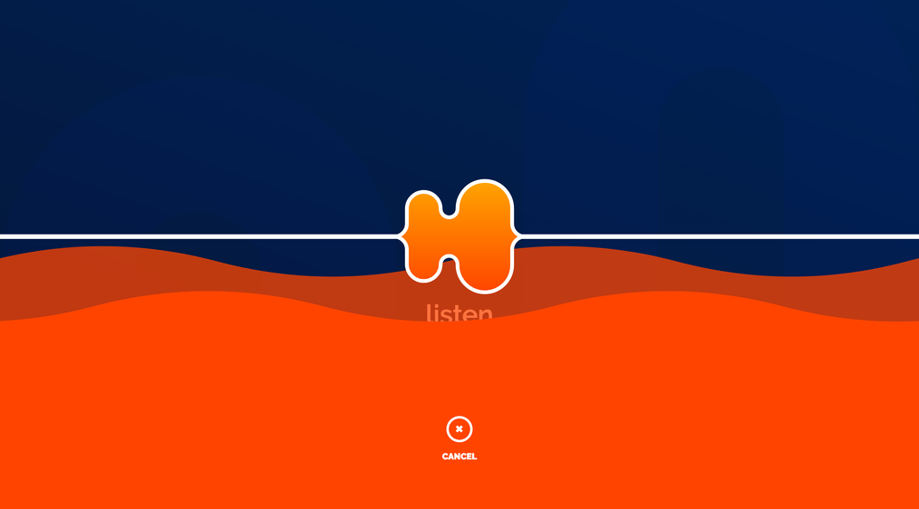 Screenshot of the app